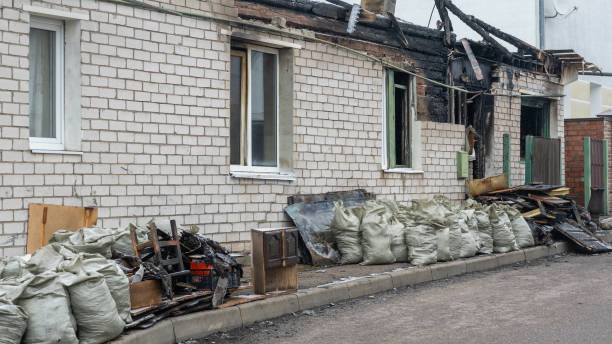 Professional Fire Damage Removal technician working in Baldwin, FL